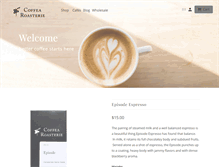 Tablet Screenshot of coffearoasterie.com